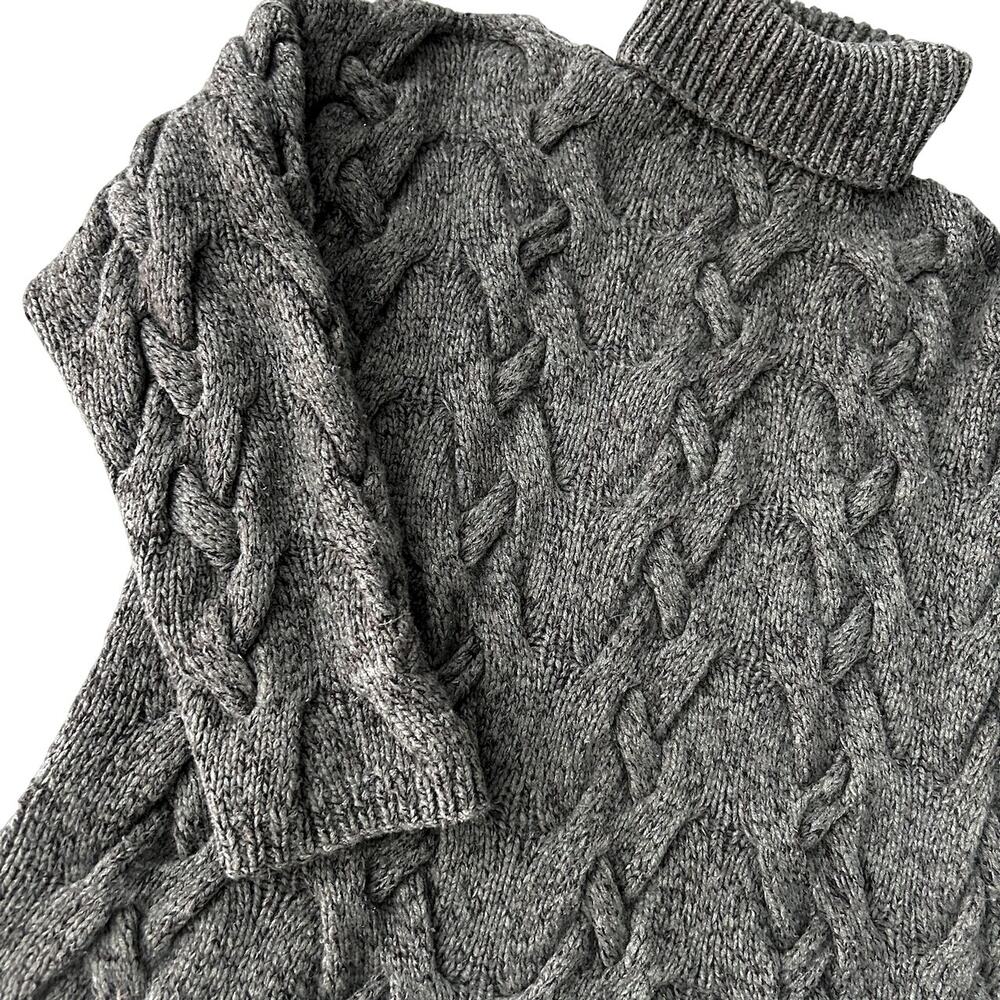 SOLD SOLD SOLD Luxury Cashmere Silk Wool Chunky Minimalist Cable Knit Sweate - Picture 5 of 11